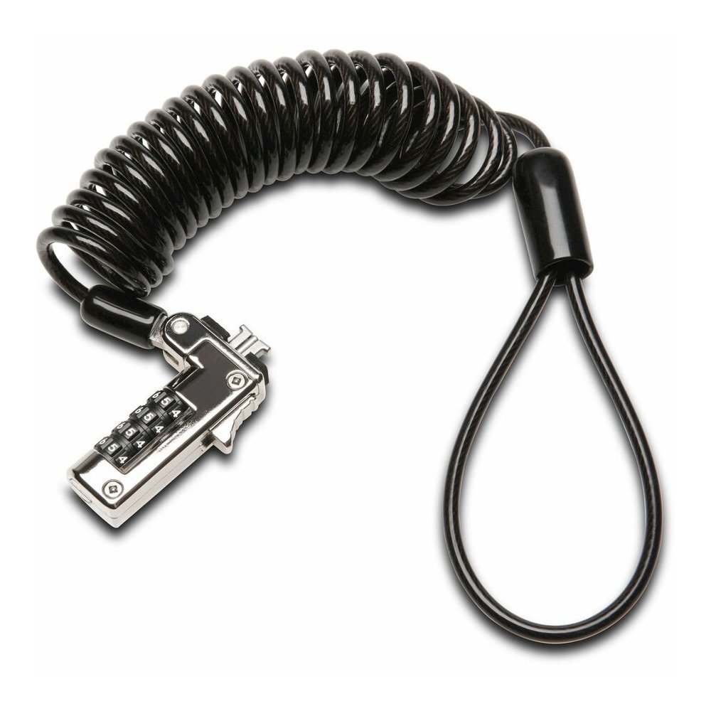 Kensington Slim Portable Combination Lock - 5.91 ft Cable - Resettable - 4-digit - Combination Lock - Black - Carbon Steel, Plastic - For Notebook - Self-coiling. Picture 8