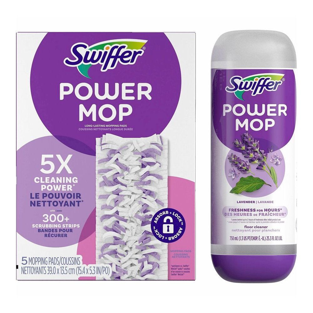 Swiffer PowerMop Refill Pack - Purple - 1 Kit. Picture 2