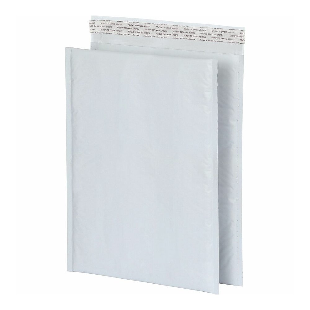 Quality Park Poly Bubble Mailers - Bubble - 10 1/2" Width x 15" Length - Strip - White - Poly - 25 / Box. Picture 2