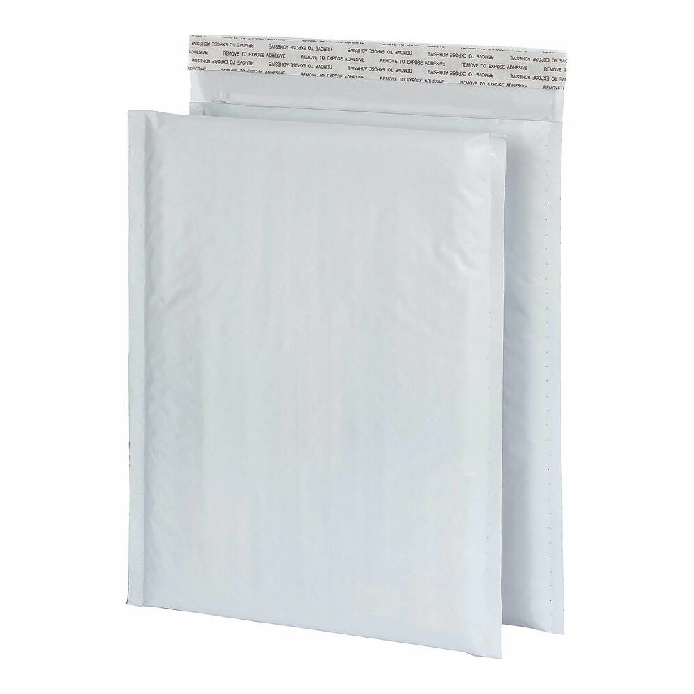 Quality Park Poly Bubble Mailers - Bubble - 8 1/2" Width x 11" Length - Strip - White - Poly - 25 / Box. Picture 2