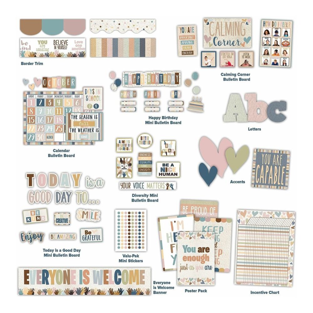 Teacher Created Resources Everyone is Welcome Decor Set - Multi - 1 Set. Picture 2