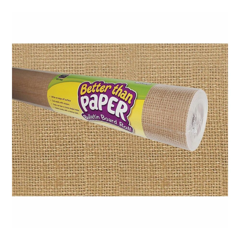 Teacher Created Resources Better Than Paper Board Roll - Bulletin Board, Classroom - 48" Width x 12 ft Length - Burlap - 1 Roll. Picture 2