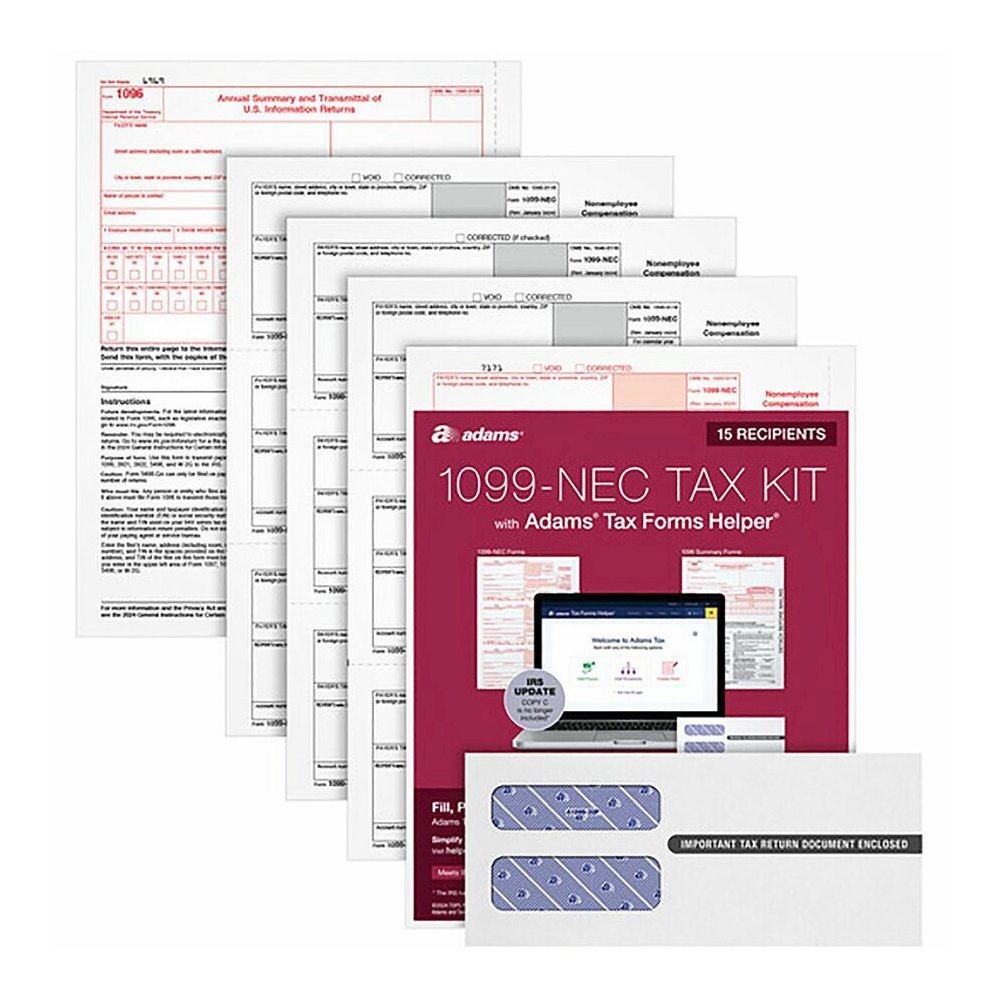 TOPS Part 1099-NEC Online Tax Kit - 5 Part - White Sheet(s) - 1 Pack. Picture 10