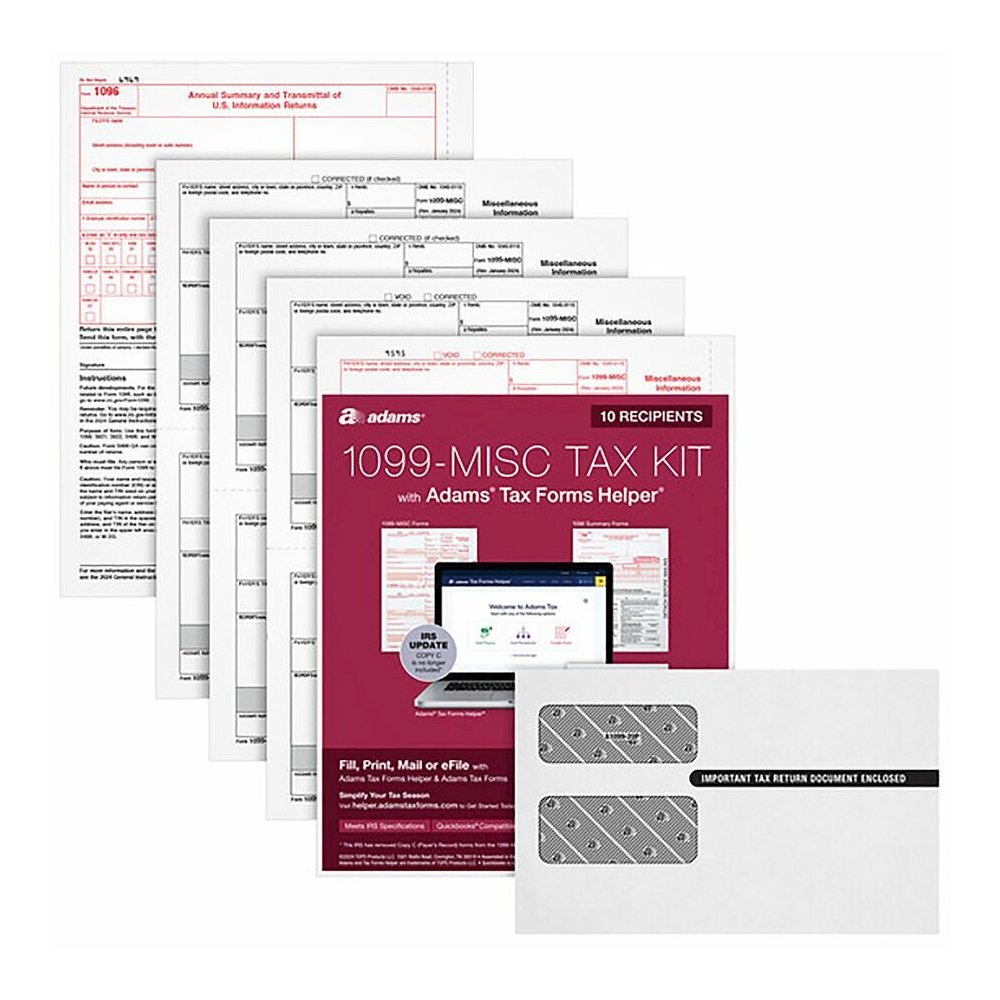 TOPS 1099-MISC Online Tax Kit - 5 Part - White Sheet(s) - 1 Pack. Picture 10