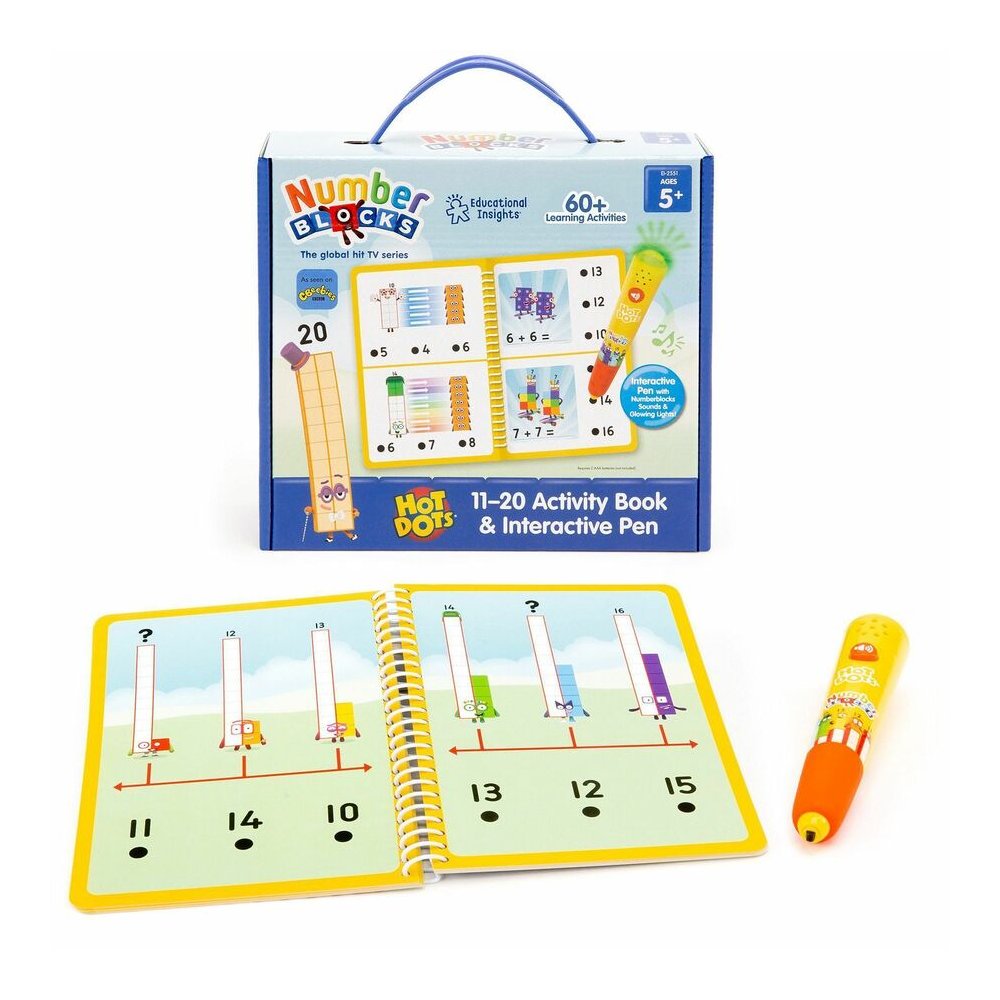 Hot Dots Numberblocks Activity Book Interactive Printed Book - 60 Pages. Picture 2