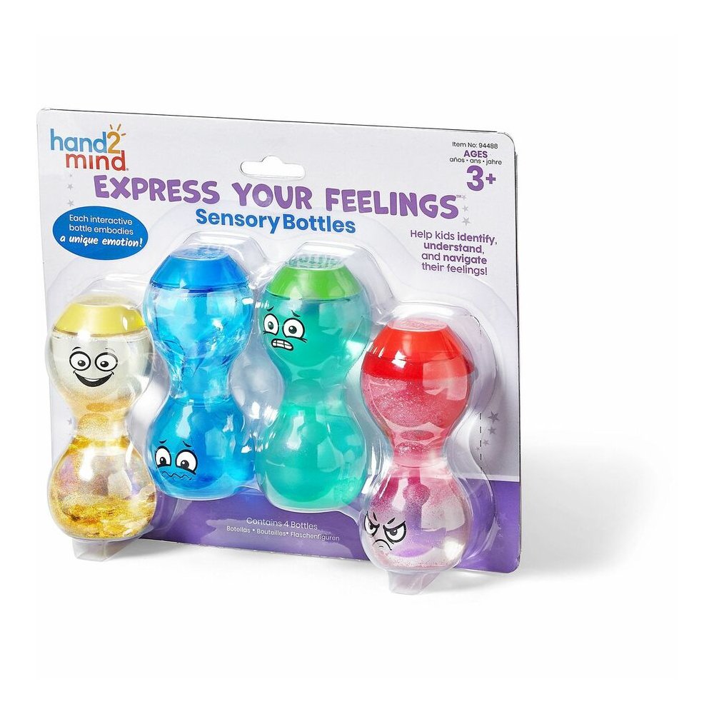 Learning Resources Express Your Feelings Sensory Bottles - Theme/Subject: Learning - Skill Learning: Feeling, Emotion, Self Awareness - 3+ - 4/Set - 1 Each. Picture 3
