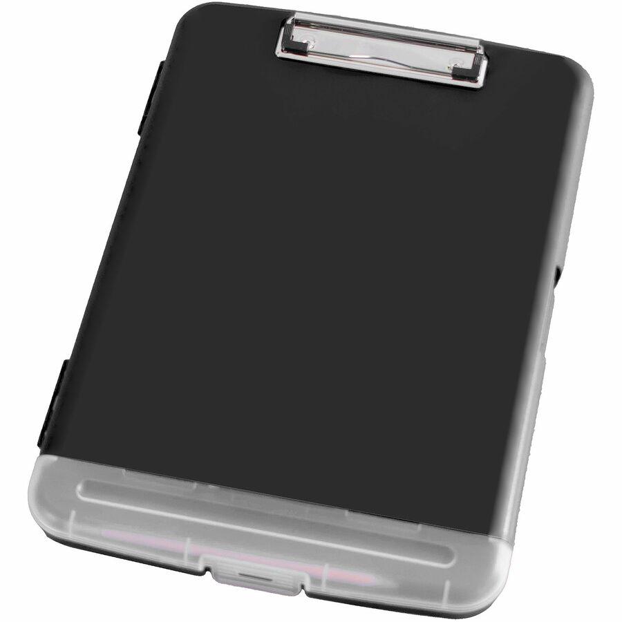 Business Source Storage Clipboard - Storage for 160 Sheet - Plastic - Black - 1 Each. Picture 13