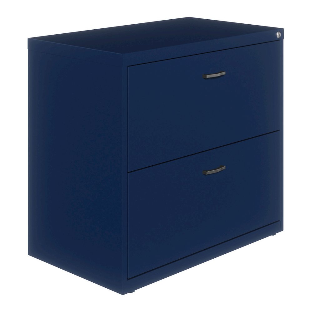 NuSparc 2-Drawer Lateral File - 30" Width x 17.6" Depth x 27.7" Height - 2 x Drawer(s) for File - Letter - Lateral - Interlocking, Anti-tip, Ball Bearing Slide, Ball-bearing Suspension, Removable Lock. Picture 7