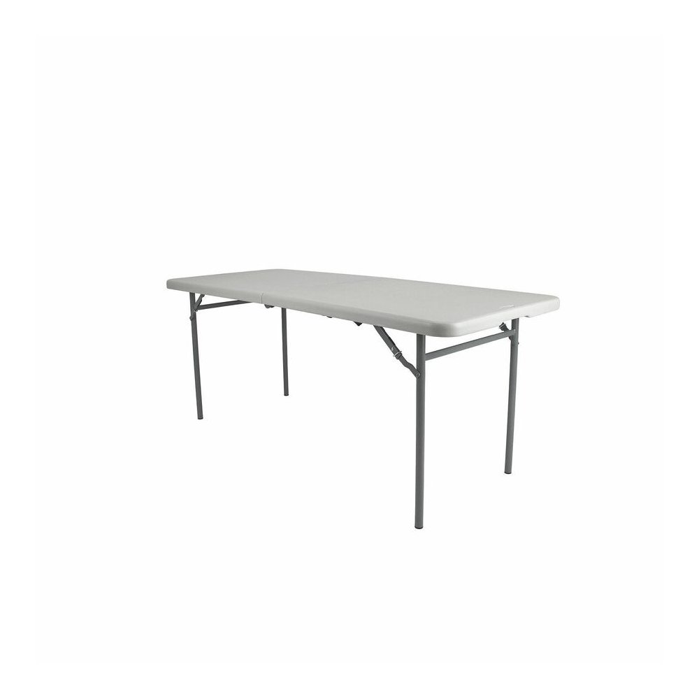National Public Seating Industrial Fold-in-Half Tables - Speckled Gray Rectangle Top - Four Leg Base - 4 Legs - 700 lb Capacity - 72" Table Top Length x 30" Table Top Width x 1.70" Table Top Thickness. Picture 9