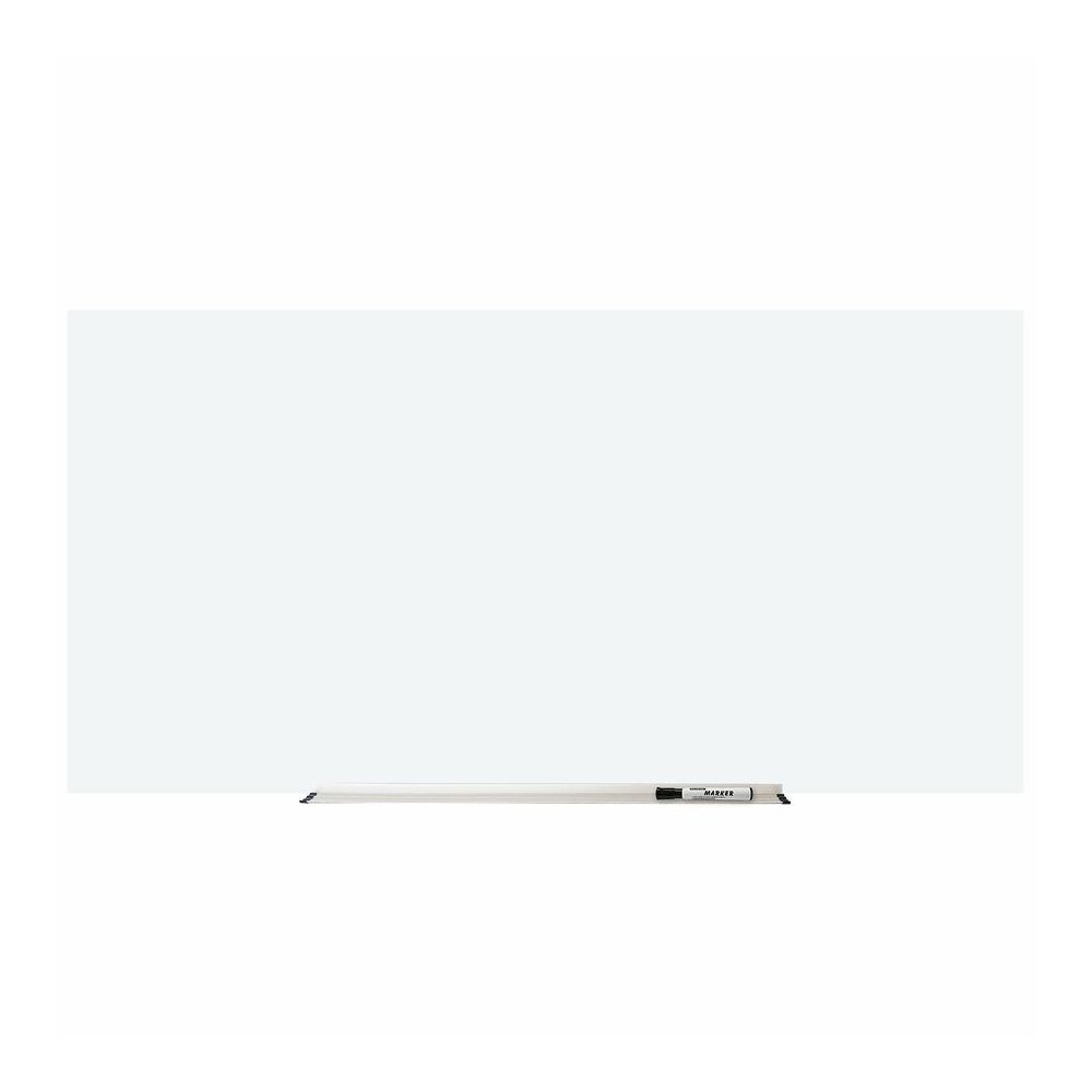 Lorell Magnetic Glass Board - 72" (6 ft) Width x 48" (4 ft) Height - White Glass Surface - Magnetic - Wipeable, Mark Resistant, Smudge Resistant - Assembly Required - 1 Each. Picture 4