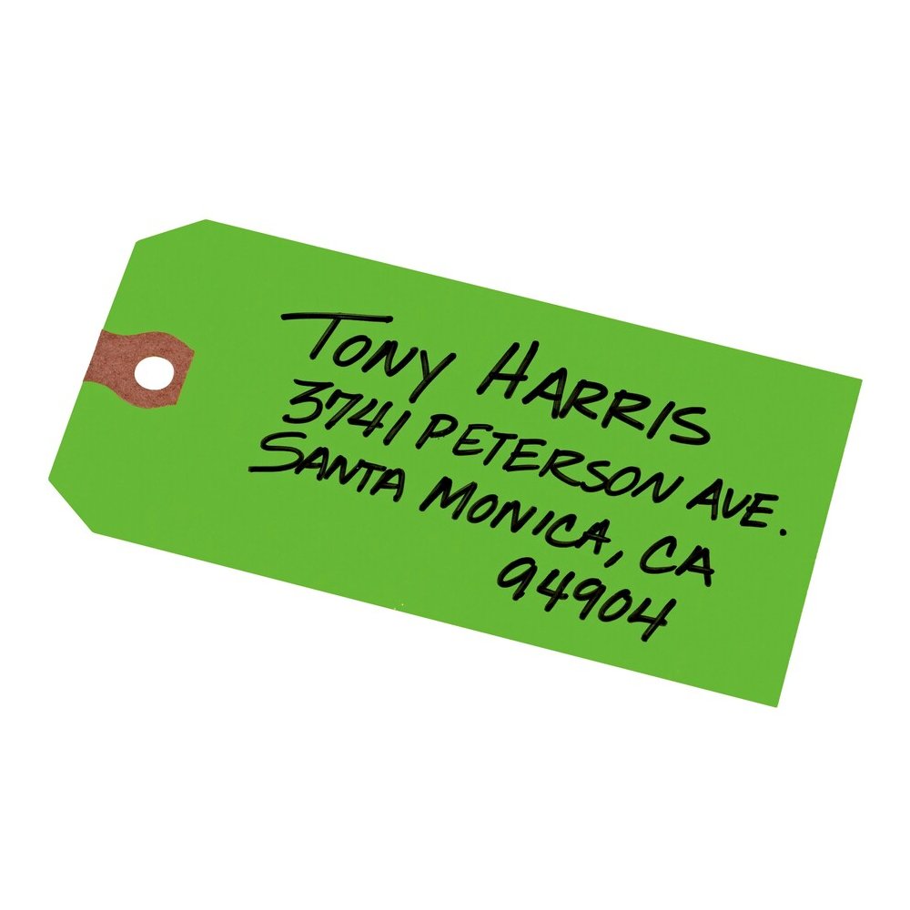 Avery&reg; Unstrung Shipping Tags, 11.5 pt. Stock, 4-3/4" x 2-3/8" , 1,000 Green Hang Tags - 4.75" Length x 2.37" Width - Rectangular - Card Stock - Green - 1000 / Box. Picture 2