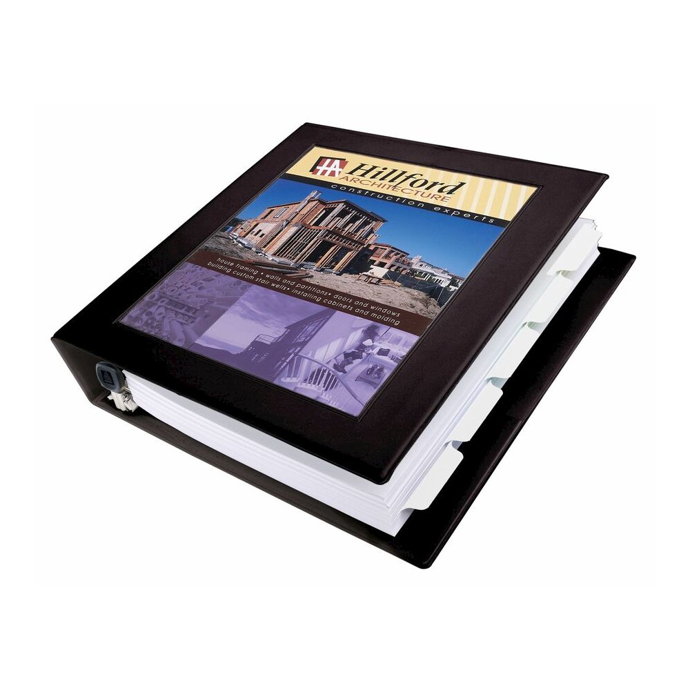 Avery Heavy-Duty Framed View 3-Ring Binder, 1.5" EZD Rings, Black - Avery&reg; Heavy-Duty Framed View 3-Ring Binder, 1.5" One Touch EZD(R) Rings, 1 Black Binder (68058). Picture 2