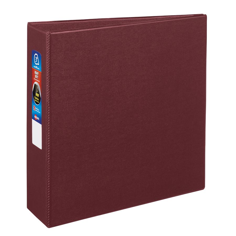 Avery&reg; Heavy-Duty Maroon 3" Binder (79363) - Avery&reg; Heavy-Duty 3 Ring Binder, 3" One Touch EZD&reg; Rings, 3.5" Spine, 1 Maroon Binder (79363). Picture 3