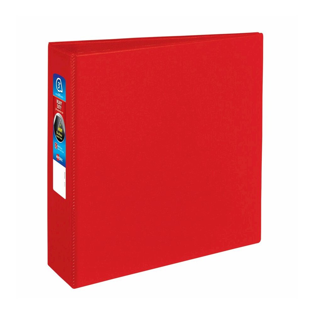 Avery&reg; Heavy-Duty Binders with One Touch EZD Rings - 3" Binder Capacity - Letter - 8 1/2" x 11" Sheet Size - 670 Sheet Capacity - 3" Ring - Fastener: Ring - Pocket: 4, Internal - Polypropylene - R. Picture 2