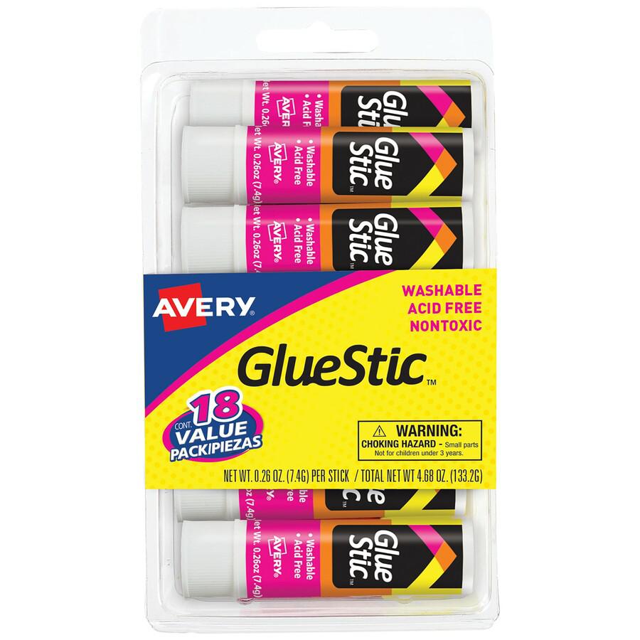 Avery&reg; Glue Stick - 0.26 oz - 18 / Pack - White. Picture 2