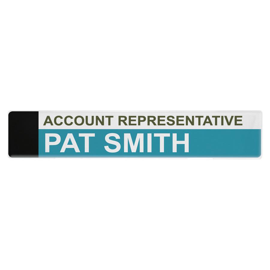 Advantus Panel Wall Sign Holder - 1 Each - 9" Width x 2" Height - Wall Mountable, Door-mountable - Outdoor - Clear. Picture 5
