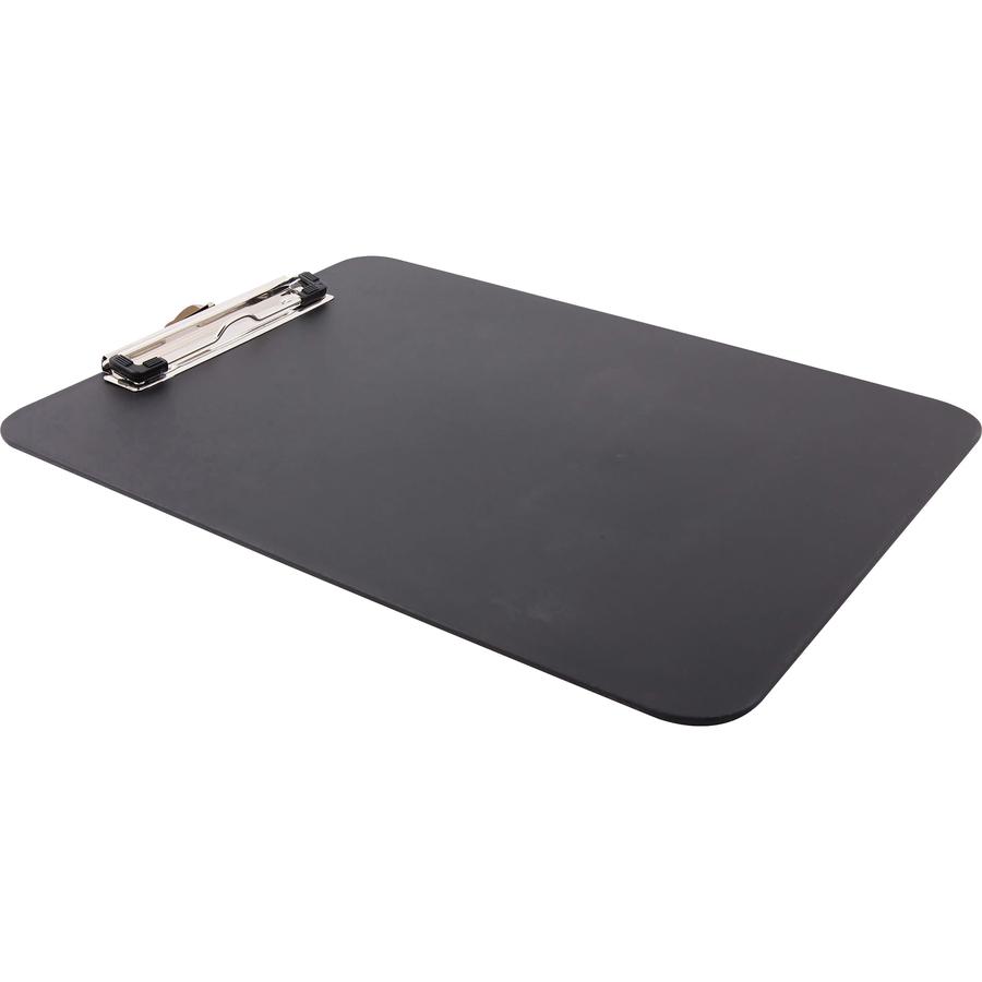 Mobile OPS Unbreakable Recycled Clipboard - 9" x 12" - Clamp - Heavy Duty - Polypropylene - Black - 1 Each. Picture 5