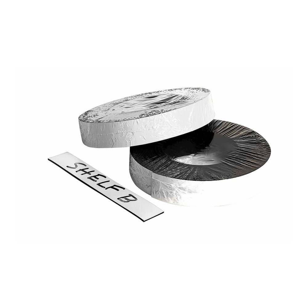 Zeus Magnetic Tape - 16.67 yd Length x 1" Width - White - Adhesive Backing - For Labeling, Marking, Calendar, Memo, Garage, Box, Classroom, Office, Cabinet, Locker Roll - 1 Roll. Picture 6