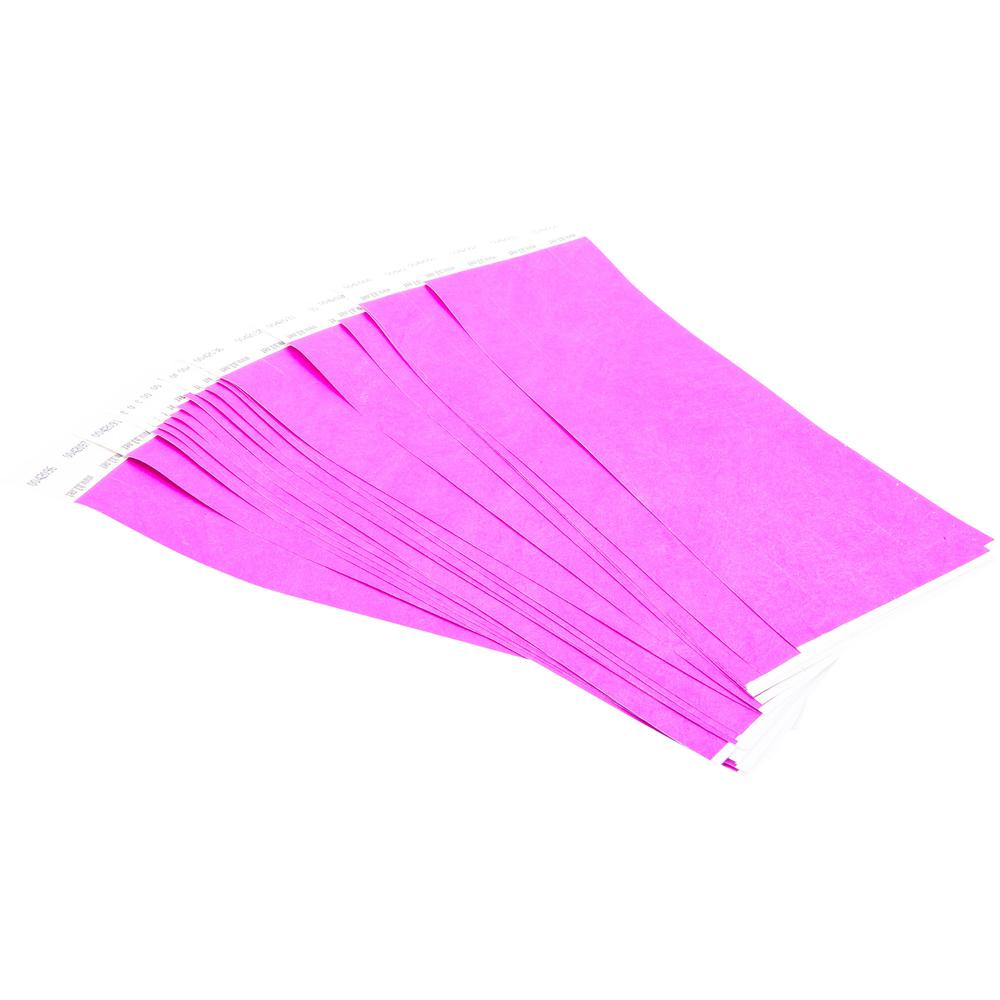SICURIX Standard Dupont Tyvek Security Wristband - 100 / Pack - 0.8" Height x 10" Width Length - Purple - Tyvek. Picture 4