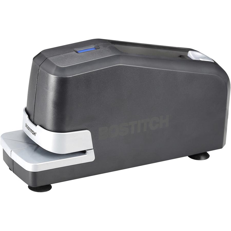 Bostitch Impulse 25 Electric Stapler - 25 Sheets Capacity - 210 Staple Capacity - Full Strip - 1/4" Staple Size - 1 Each - Black. Picture 3