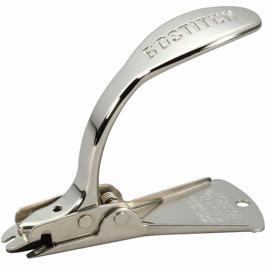 Bostitch Heavy Duty/Carton Staple Remover - Metal - Chrome - Staple Shield - 1 Each. Picture 10