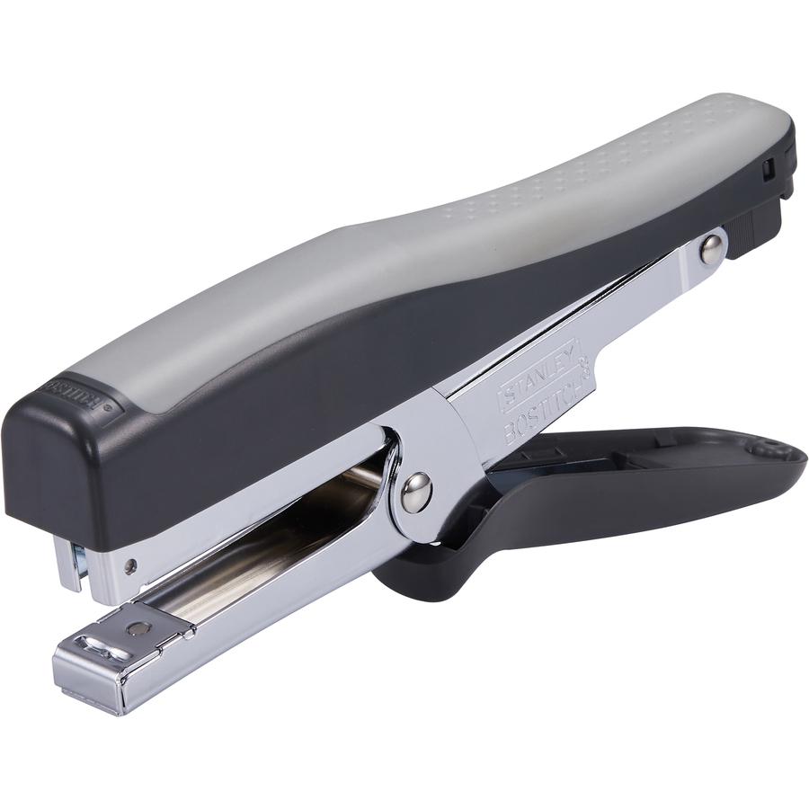 Bostitch Standard Plier Stapler - 20 of 20lb Paper Sheets Capacity - 210 Staple Capacity - Full Strip - 1/4" Staple Size - 1 Each - Black, Gray. Picture 12