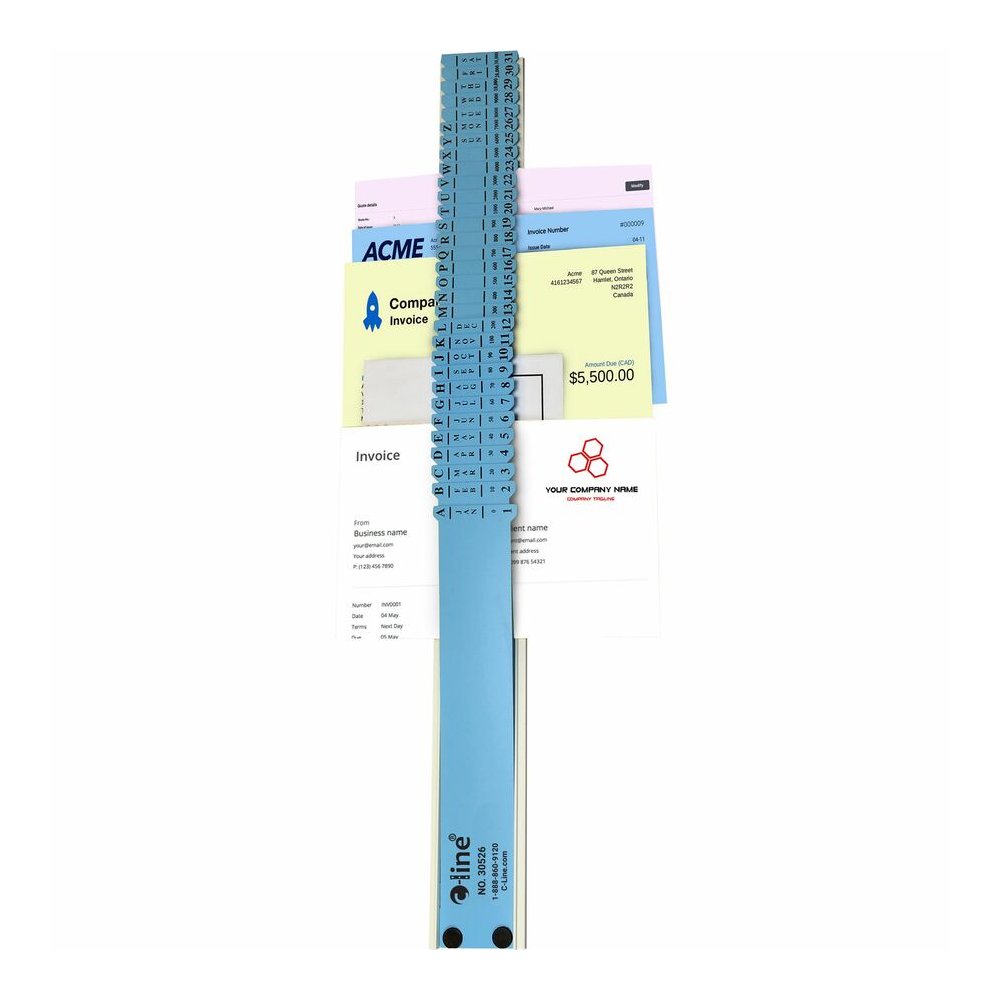 C-Line All-Purpose Sorter - Compartment Size : 9.50" - 2.50" Width x 23.50" Depth - Desktop - Durable - Blue - Plastic - 1 Each. Picture 4