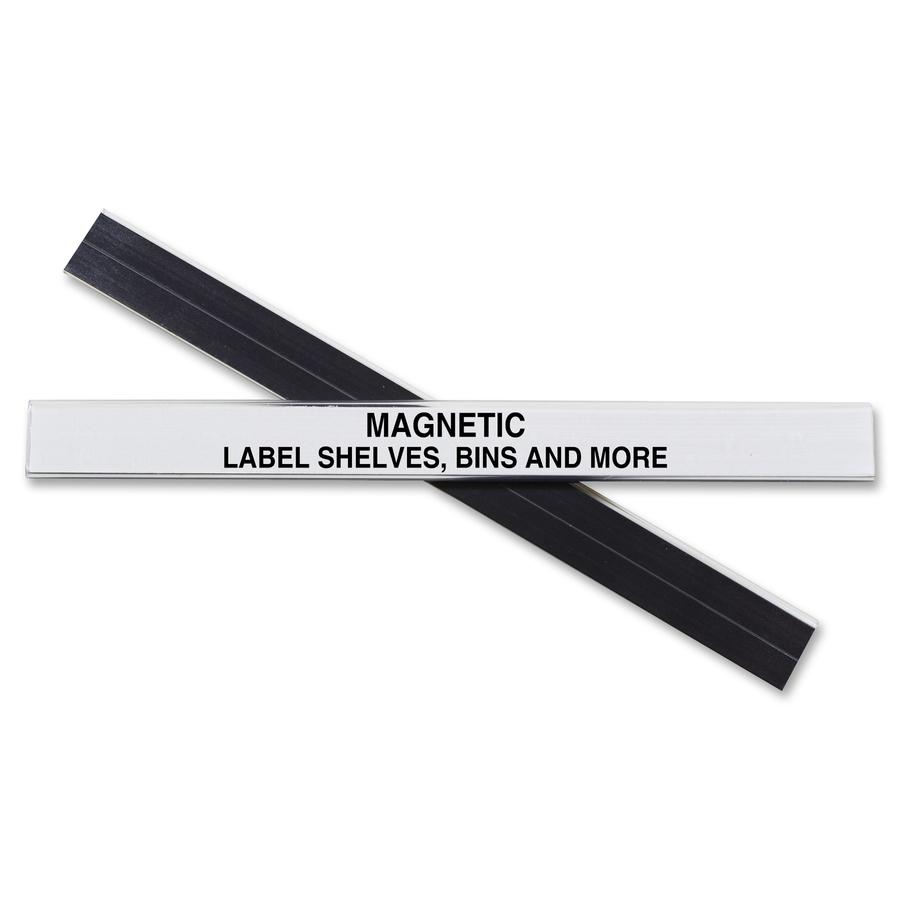 C-Line HOL-DEX Magnetic Shelf/Bin Label Holders - 1/2-Inch x 6-Inch, 10/BX, 87207. Picture 3