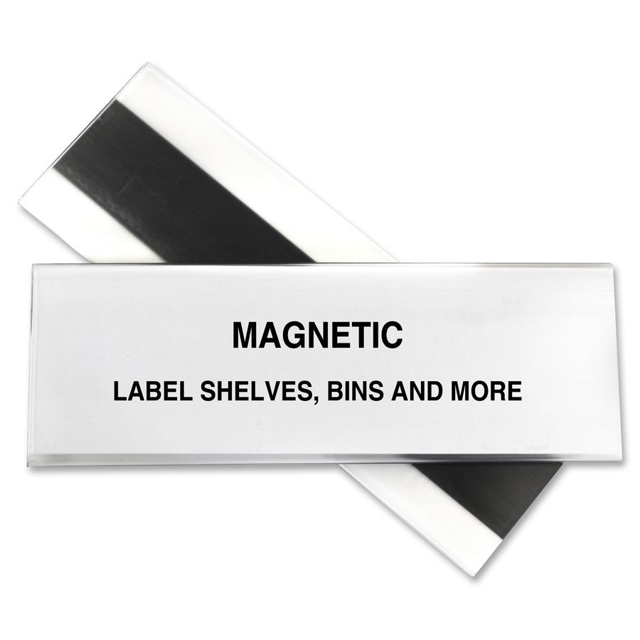 C-Line HOL-DEX Magnetic Shelf/Bin Label Holders - 2-Inch x 6-Inch, 10/BX, 87247. Picture 5