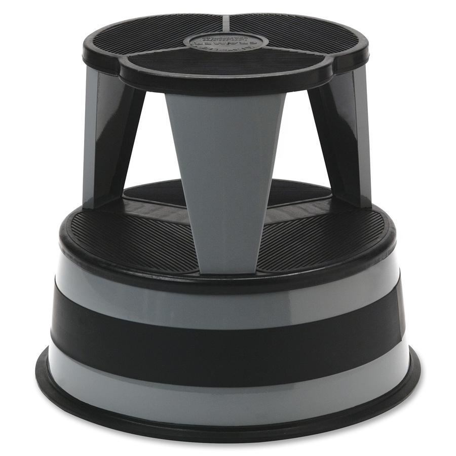 Cramer Original All-steel Kik-Step Stool - 2 Step - 350 lb Load Capacity14" - Gray. Picture 2