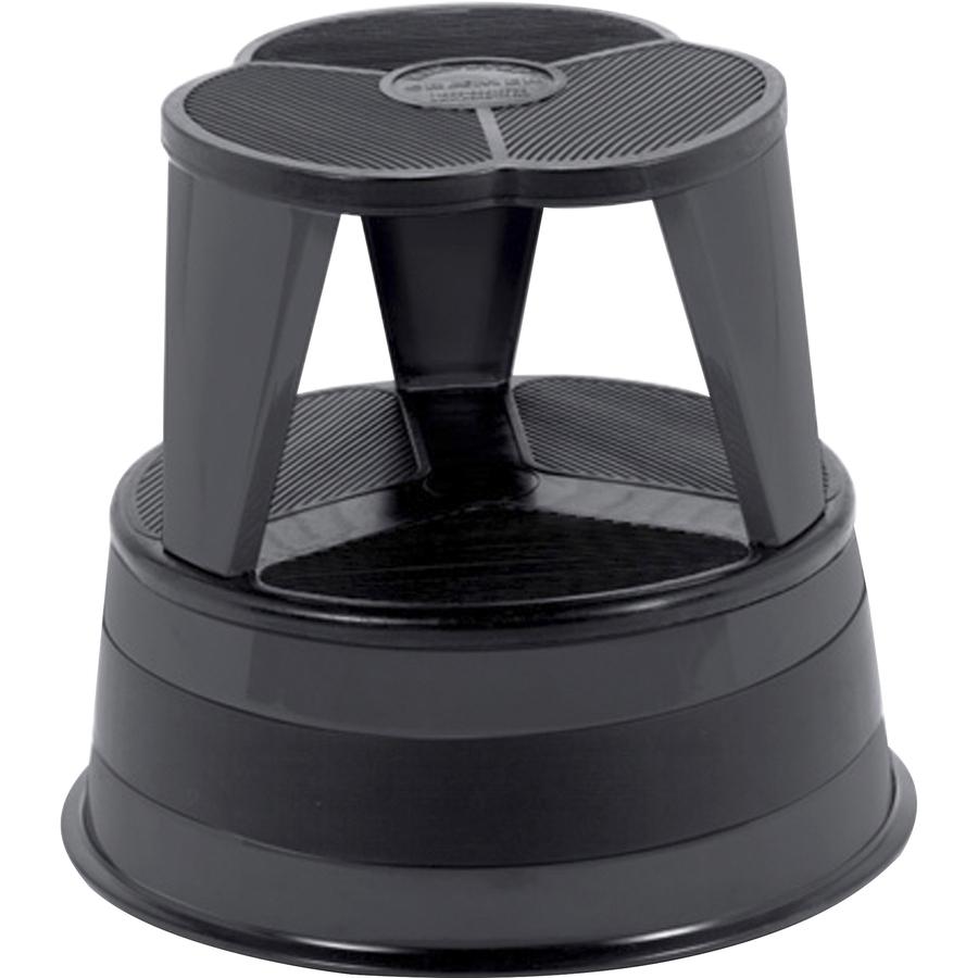 Cramer Original All-steel Kik-Step Stool - 2 Step - 350 lb Load Capacity14" - Black. Picture 2