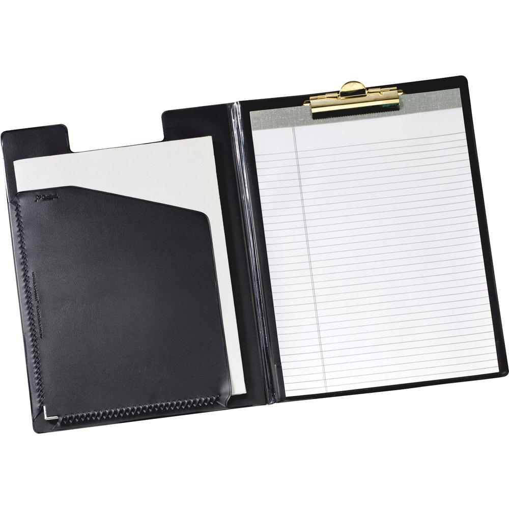Cardinal 252 610 Letter Pad Folio - 8 1/2" x 11" - 100 Sheet Capacity - 1 Inside Front Pocket(s) - Vinyl, Polyvinyl Chloride (PVC) - Black - 1 Each. Picture 2