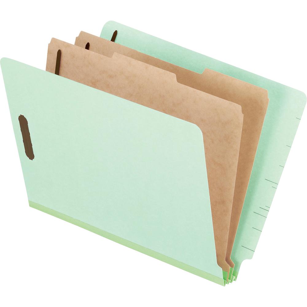 Pendaflex Letter Recycled Classification Folder - 8 1/2" x 11" - 2" Expansion - 6 Fastener(s) - 2" Fastener Capacity for Folder, 1" Fastener Capacity for Divider - 2 Divider(s) - Pressboard, Tyvek - L. Picture 3