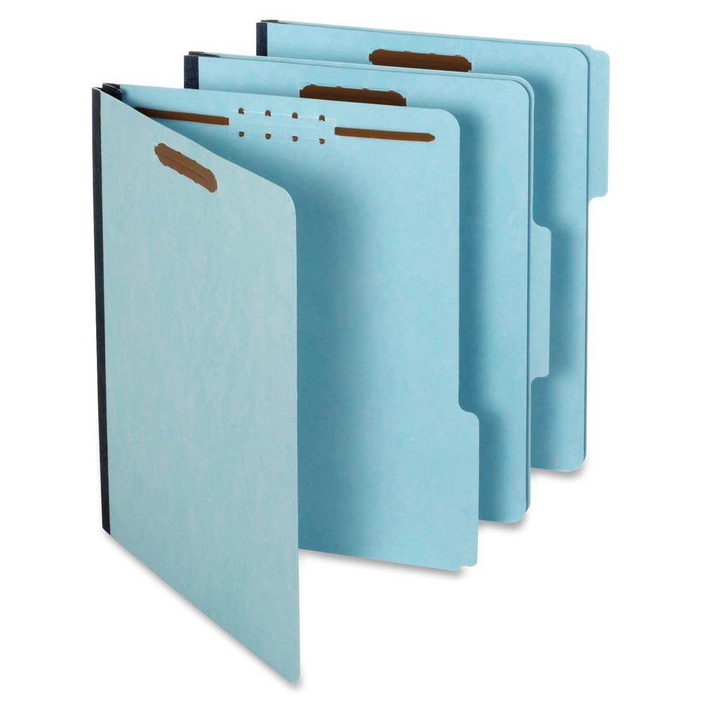 Pendaflex 1/3 Tab Cut Letter Recycled Classification Folder - 8 1/2" x 11" - 1" Expansion - 2 Fastener(s) - 2" Fastener Capacity for Folder - Top Tab Location - Assorted Position Tab Position - Pressb. Picture 4