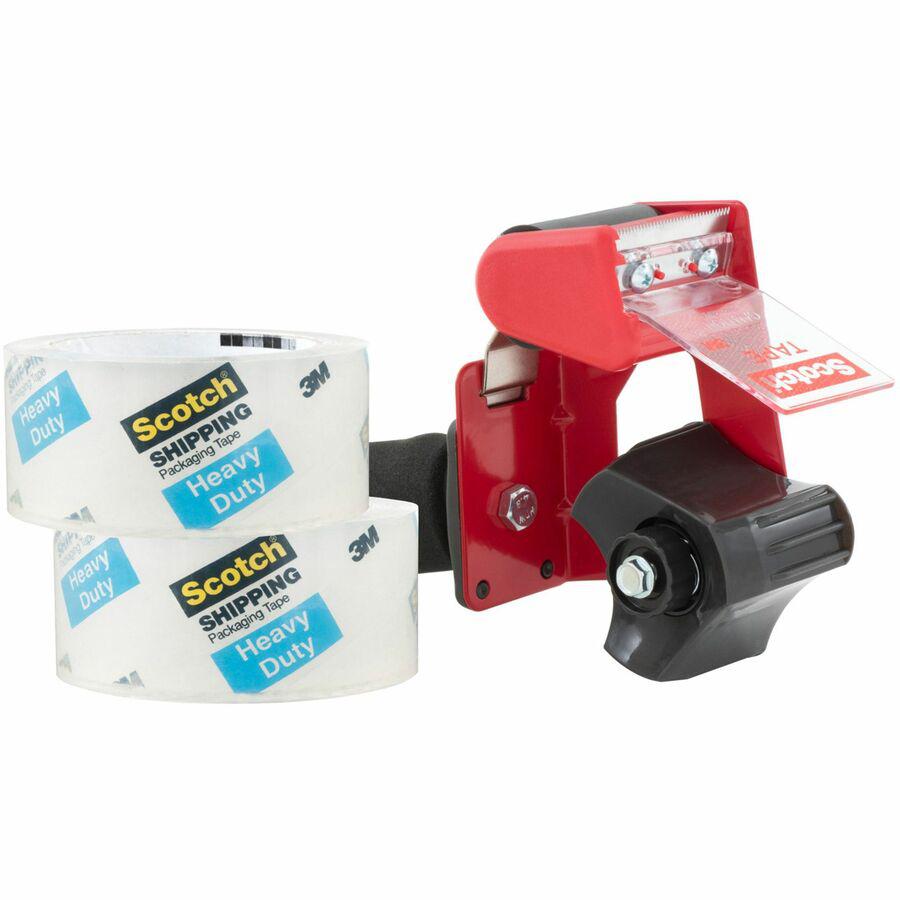 Scotch Heavy-Duty Shipping/Packaging Tape - 54.60 yd Length x 1.88" Width - 3.1 mil Thickness - 3" Core - Synthetic Rubber Resin - 3.10 mil - Dispenser Included - Pistol Grip Dispenser - Breakage Resi. Picture 2