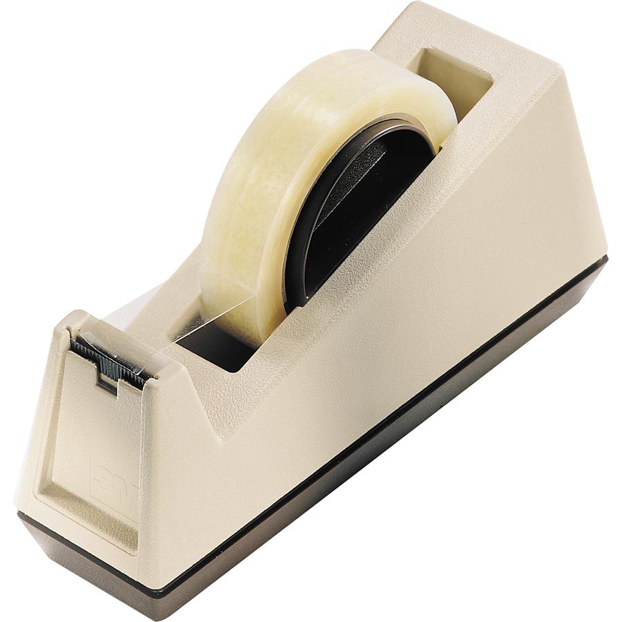Scotch Heavy-Duty Dispenser - Holds Total 1 Tape(s) - 3" Core - Refillable - Beige - 1 Each. Picture 2