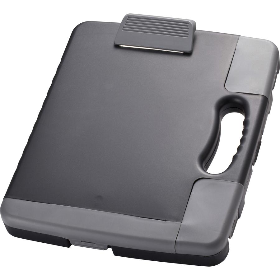 Officemate Portable Clipboard Storage Case - Storage for Stationary - Charcoal - 1 Each. Picture 6
