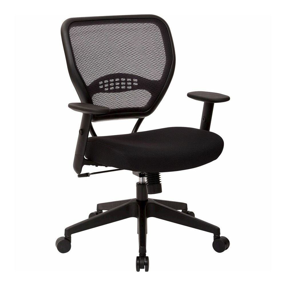 Office Star Professional Air Grid Back Managers Chair - Black Seat Color - Mesh Seat Material - Mesh Back Material - Black Frame Color - 5-star Base - 1 Each. Picture 7
