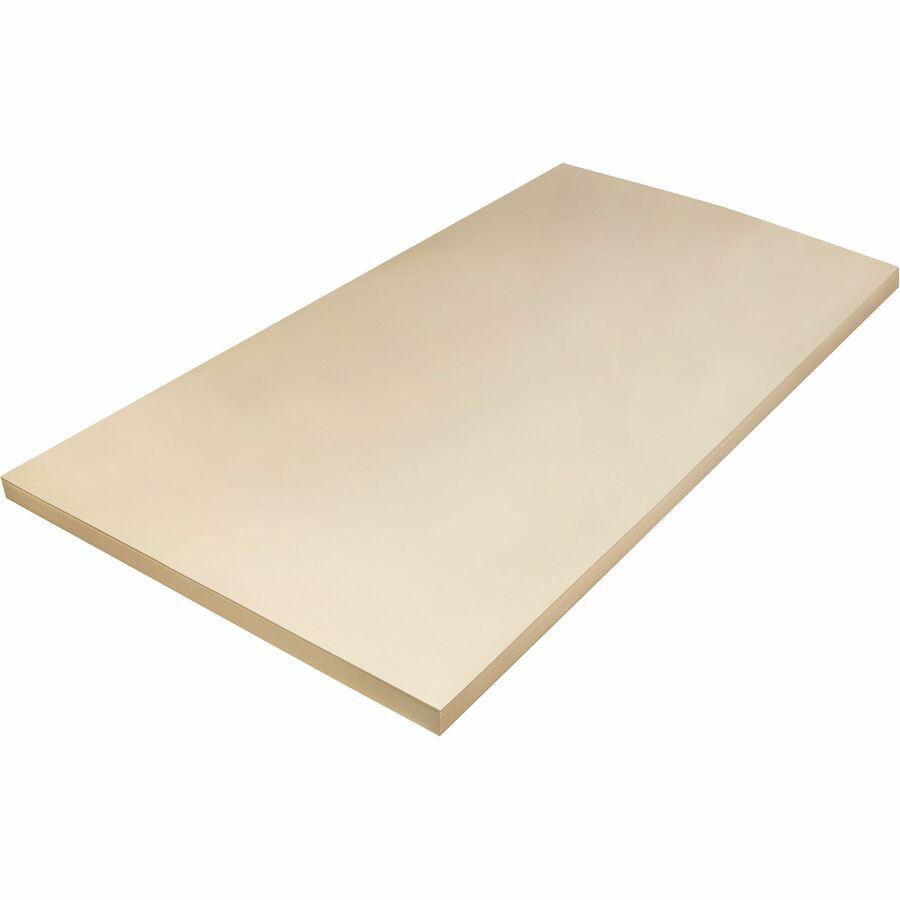 Pacon Tagboard - Craft, Art - 24"Width x 36"Length - 100 / Pack - Manila. Picture 3