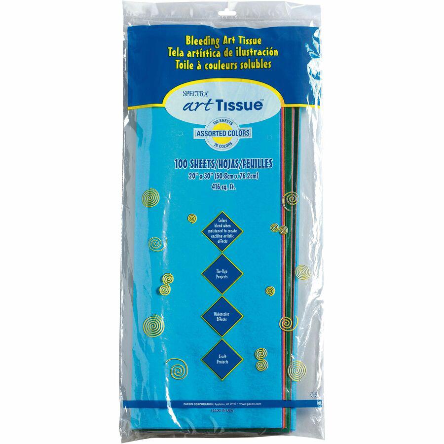Spectra Art Tissue Paper Assortment - 20" x 30" - Assorted - 100 - 100 / Pack. Picture 5