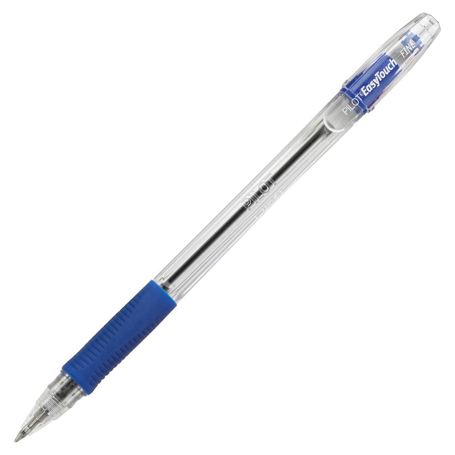 Pilot Ballpoint Pens - Refillable - Blue Ink - Oil Based - Clear Barrel - 1 Dozen. Picture 3