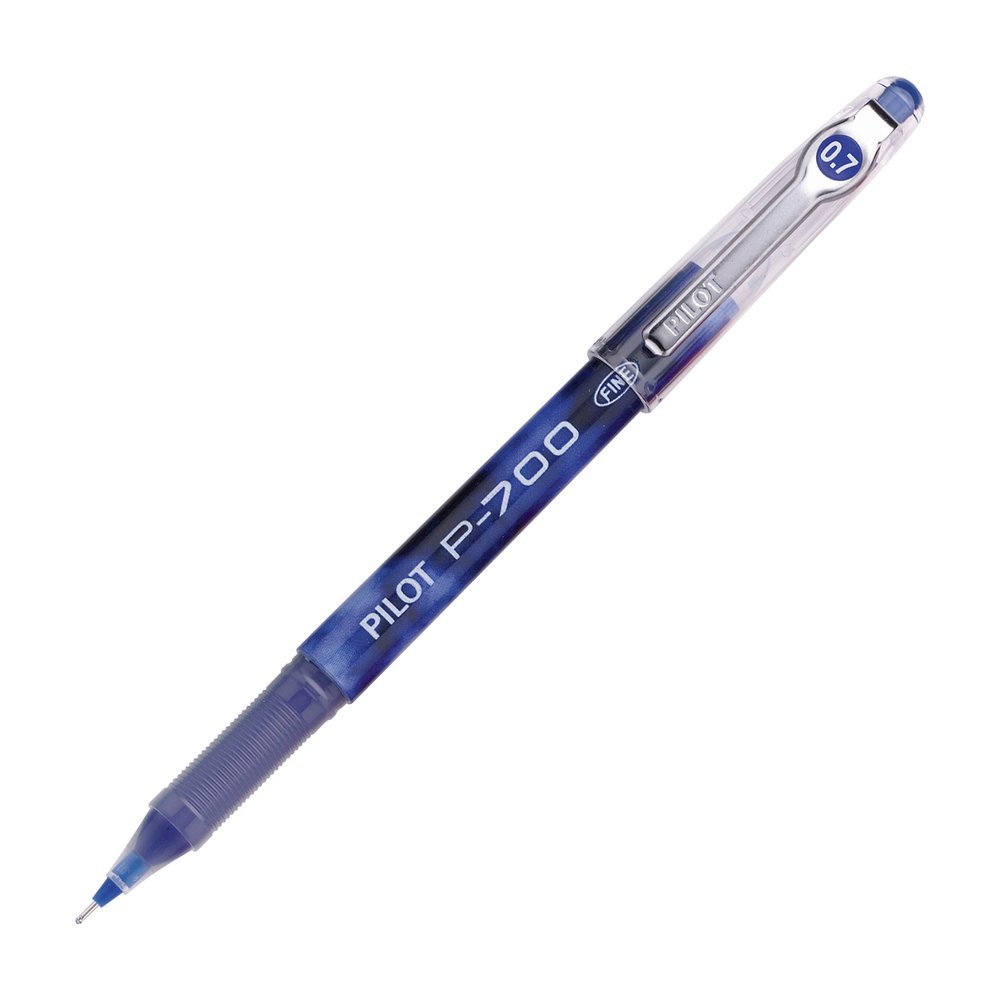 Pilot Precise P-700 Precision Point Fine Capped Gel Rolling Ball Pens - Blue Ink - Gel-based - Blue Barrel - 1 Dozen. Picture 3