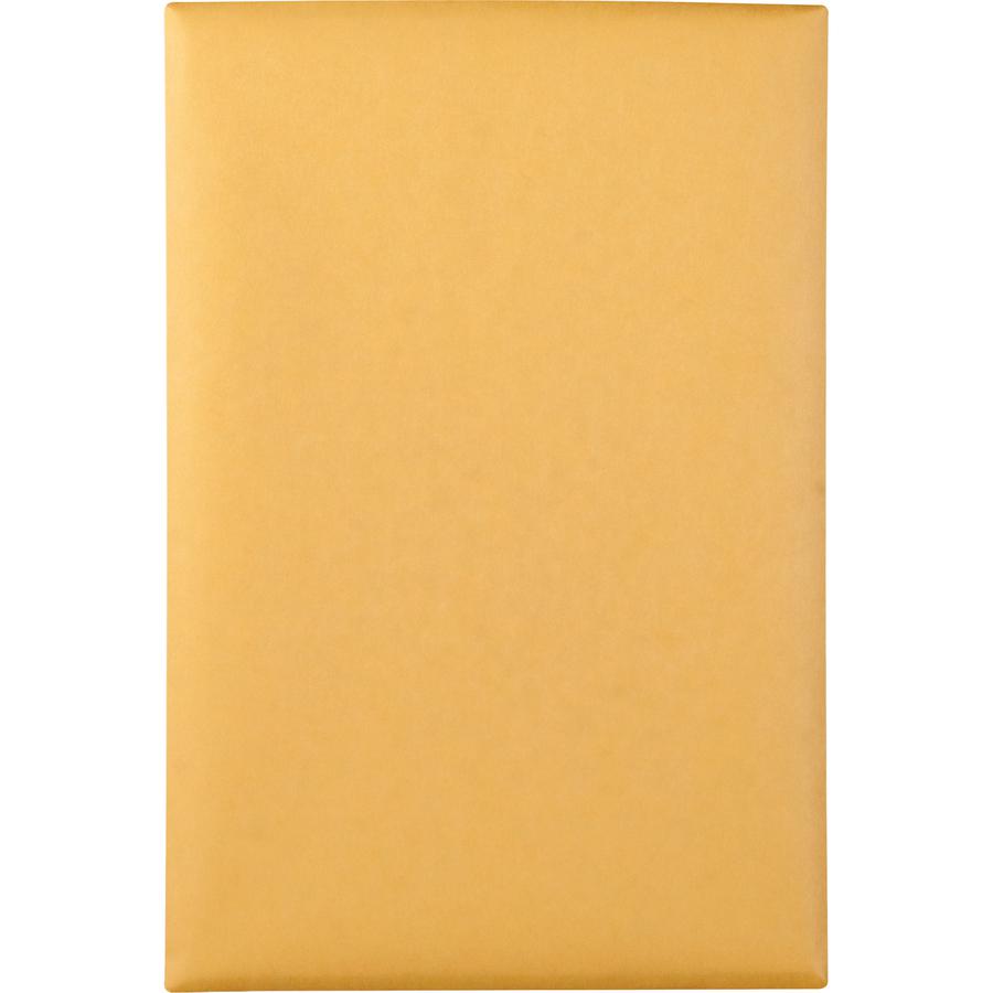 Quality Park 6 x 9 Extra Heavy-duty Kraft Clasp Envelopes - Clasp - #55 - 6" Width x 9" Length - 32 lb - Gummed - Kraft - 100 / Box - Kraft. Picture 3
