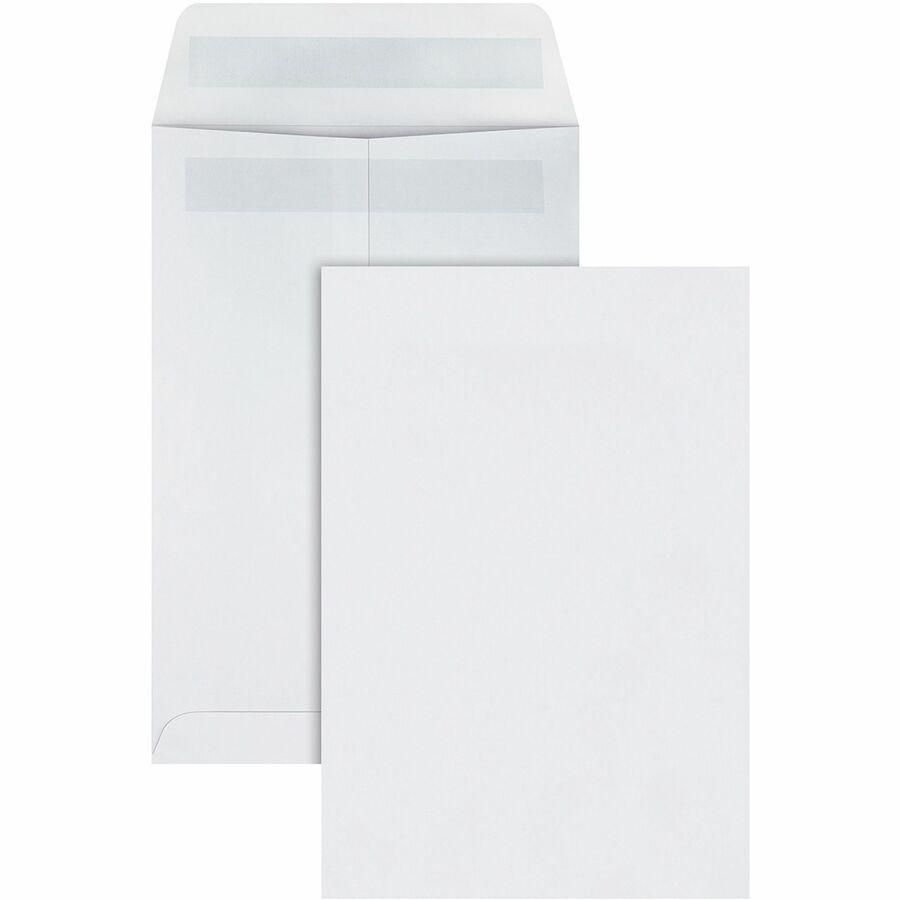 Quality Park 6-1/2 x 9-1/2 Catalog Mailing Envelopes with Redi-Seal&reg; Self-Seal Closure - Catalog - #1 3/4 - 6 1/2" Width x 9 1/2" Length - 28 lb - Self-sealing - Wove - 100 / Box - White. Picture 6