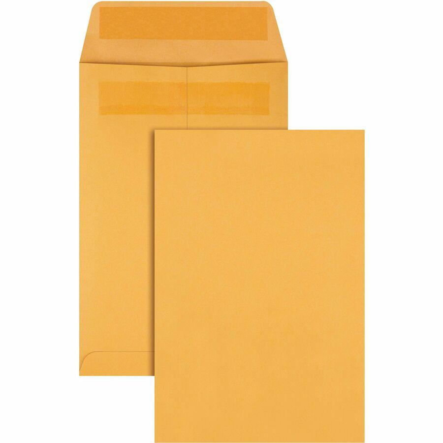 Quality Park 6-1/2 x 9-1/2 Catalog Mailing Envelopes with Redi-Seal&reg; Self-Seal Closure - Catalog - #1 3/4 - 6 1/2" Width x 9 1/2" Length - 28 lb - Self-sealing - Kraft - 250 / Box - Kraft. Picture 6
