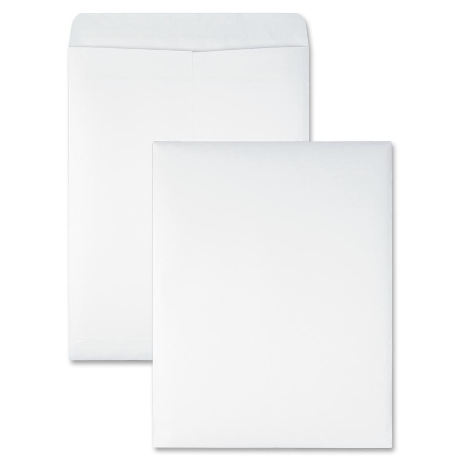Quality Park 10 x 13 Catalog Envelopes with Redi-Seal&reg; Self-Sealing Closure - Catalog - #13 1/2 - 10" Width x 13" Length - 28 lb - Self-sealing - 100 / Box - White. Picture 2