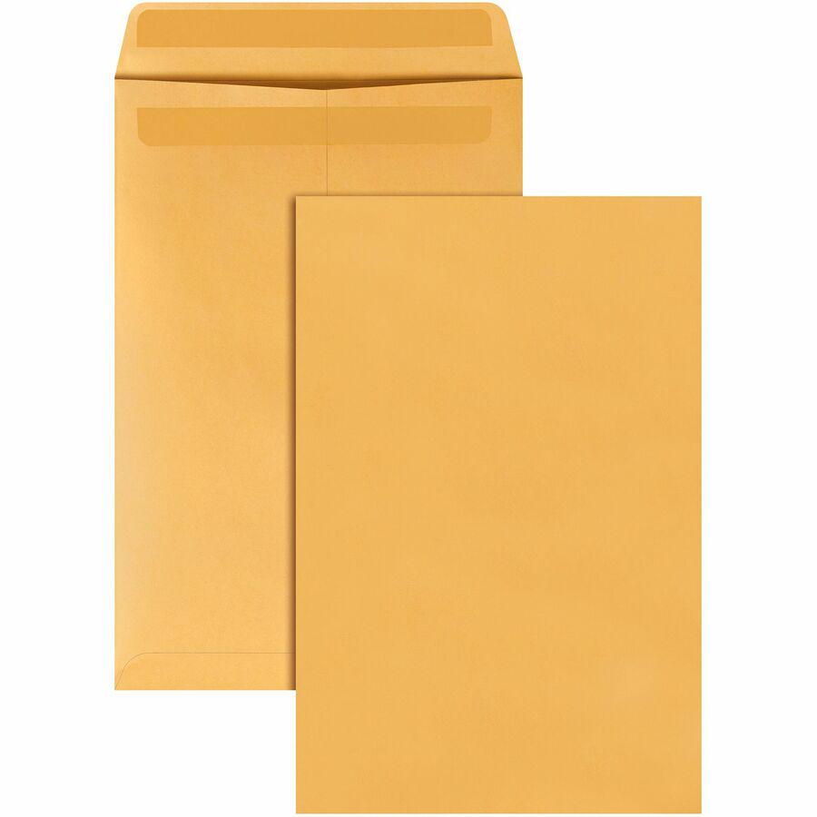 Quality Park 10 x 15 Catalog Envelopes with Self-Seal Closure - Catalog - 10" Width x 15" Length - 28 lb - Self-sealing - Kraft - Kraft - 250 / Box. Picture 6