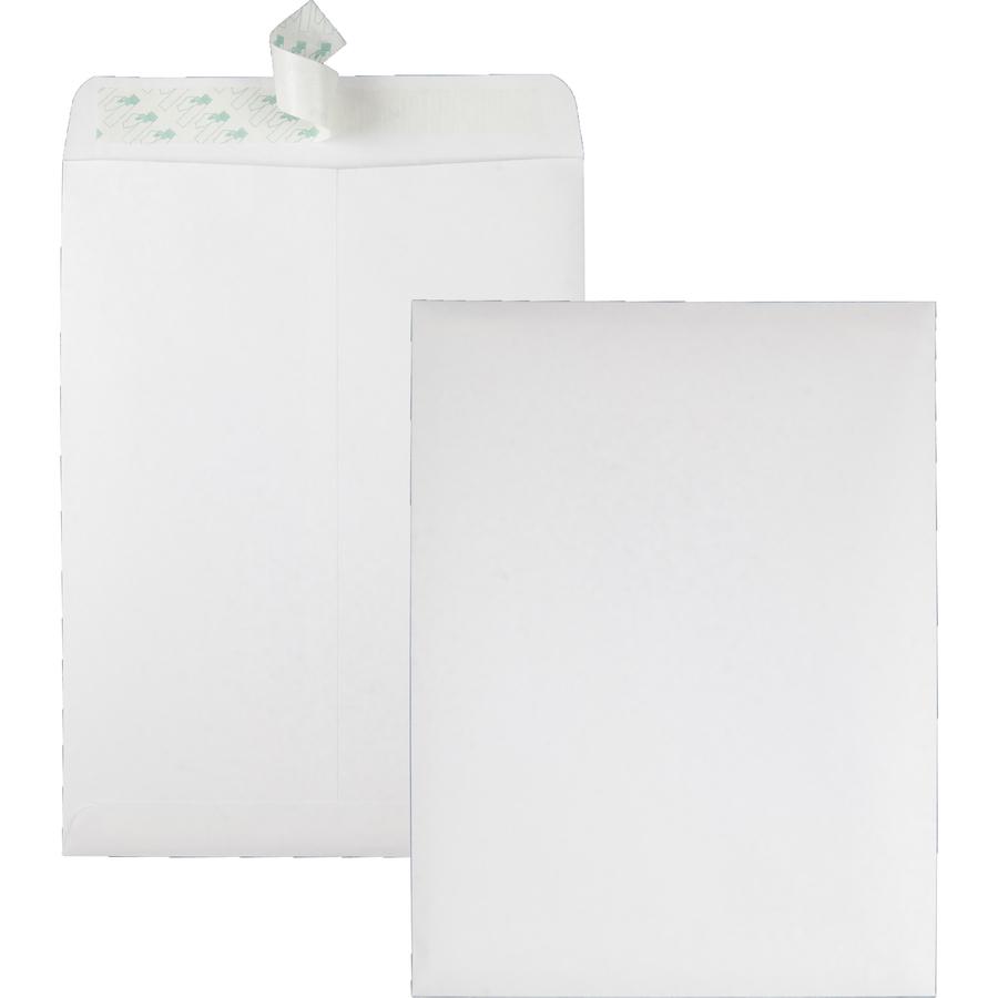 Quality Park 9 x 12 Catalog Envelopes with Redi-Strip&reg; Closure - Catalog - #10 1/2 - 9" Width x 12" Length - 28 lb - Peel & Seal - Wove - 100 / Box - White. Picture 4