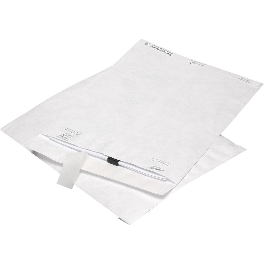Survivor&reg; 10 x 13 DuPont Tyvek Catalog Mailer with Self-Seal Closure - Catalog - #13 1/2 - 10" Width x 13" Length - 14 lb - Peel & Seal - Tyvek - 50 / Box - White. Picture 3