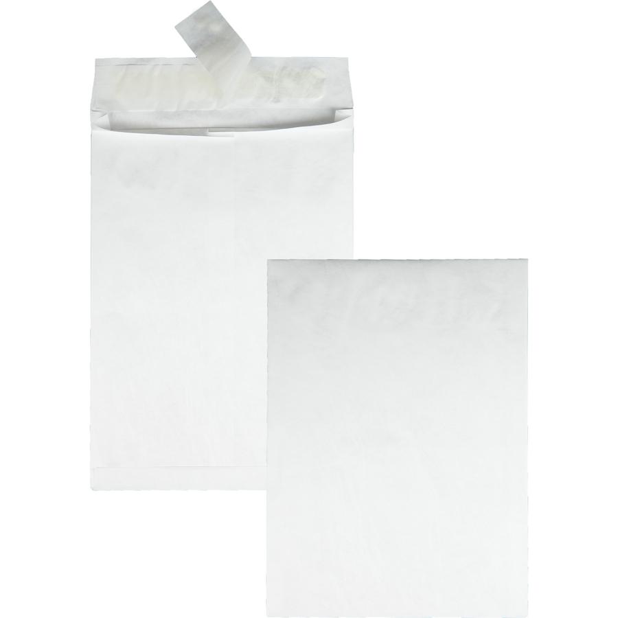 Survivor&reg; 12 x 16 x 2 DuPont Tyvek Expansion Mailers with Redi-Strip&reg; Closure - Expansion - 12" Width x 16" Length - 2" Gusset - 14 lb - Peel & Seal - White - Tyvek - 100 / Carton. Picture 8